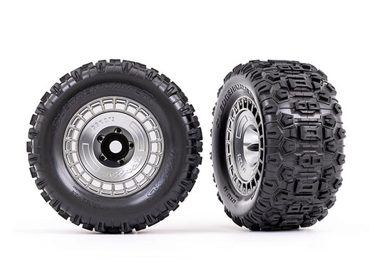 Traxxas 3.8" Modular Wheels & Sledgehammer Tires (2) TRA9572X