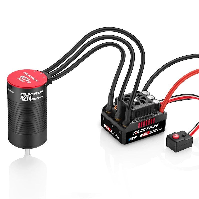 Hobbywing Quicrun Wp 8BL150 G2 ESC w/ 2000kV Ezrun 4274 G2 Motor Combo HWI38030401