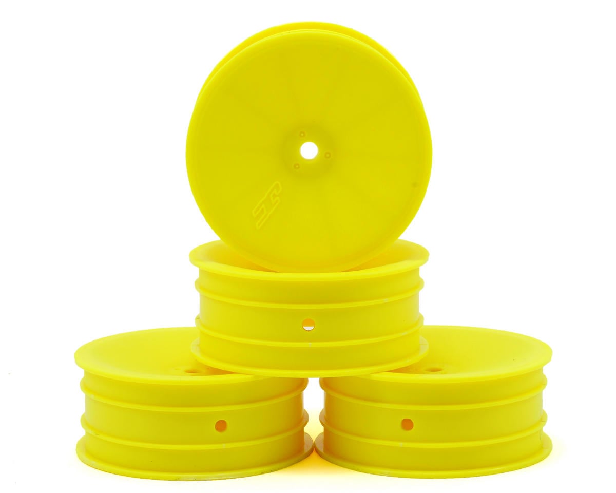 JConcepts 12mm Hex Mono 2.2 Front Wheels (4) (B6/B5/RB6) (Yellow) JCO3347Y