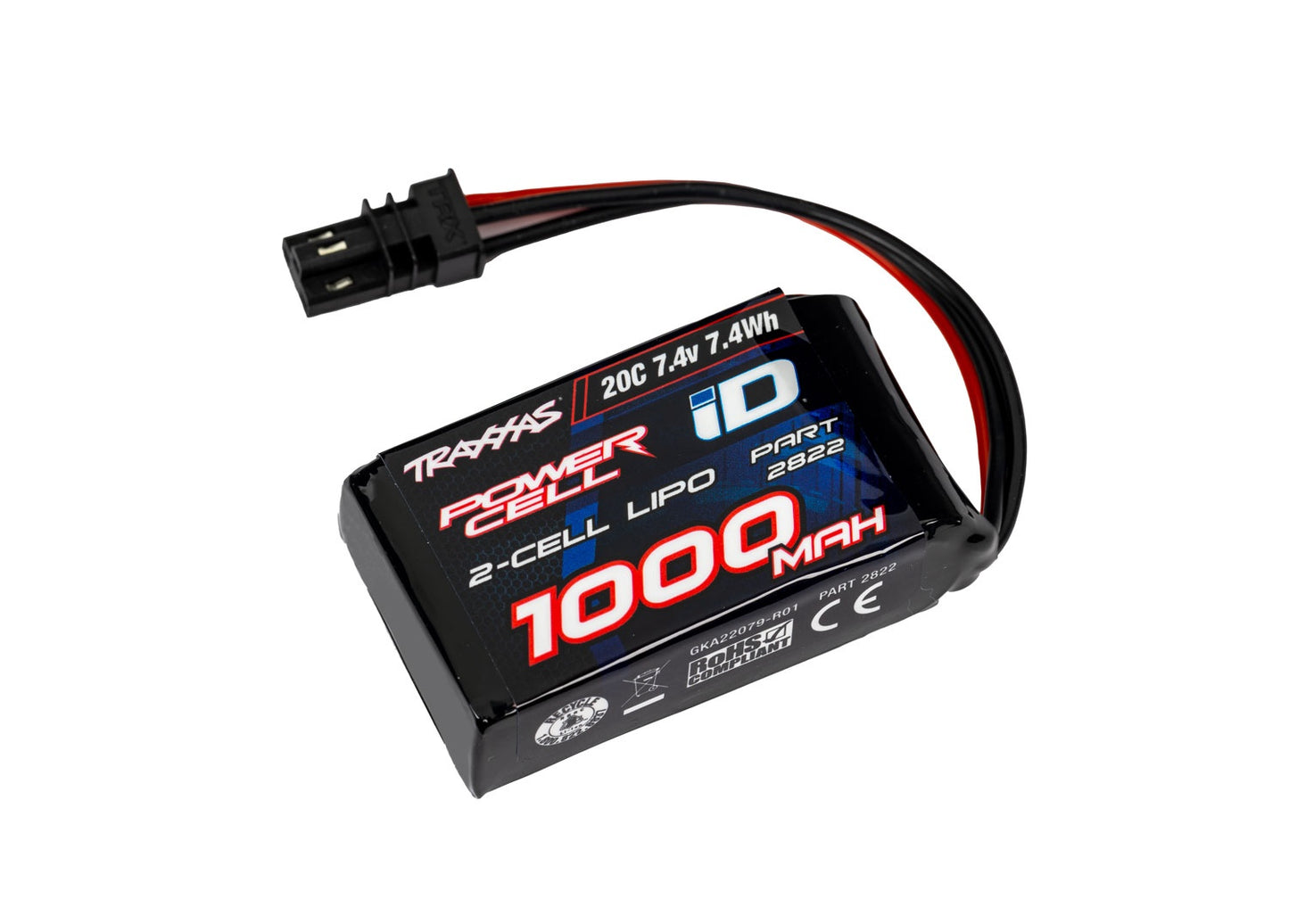 Traxxas 1000mAh 7.4 Volt 2-cell Lipo Battery TRA2822