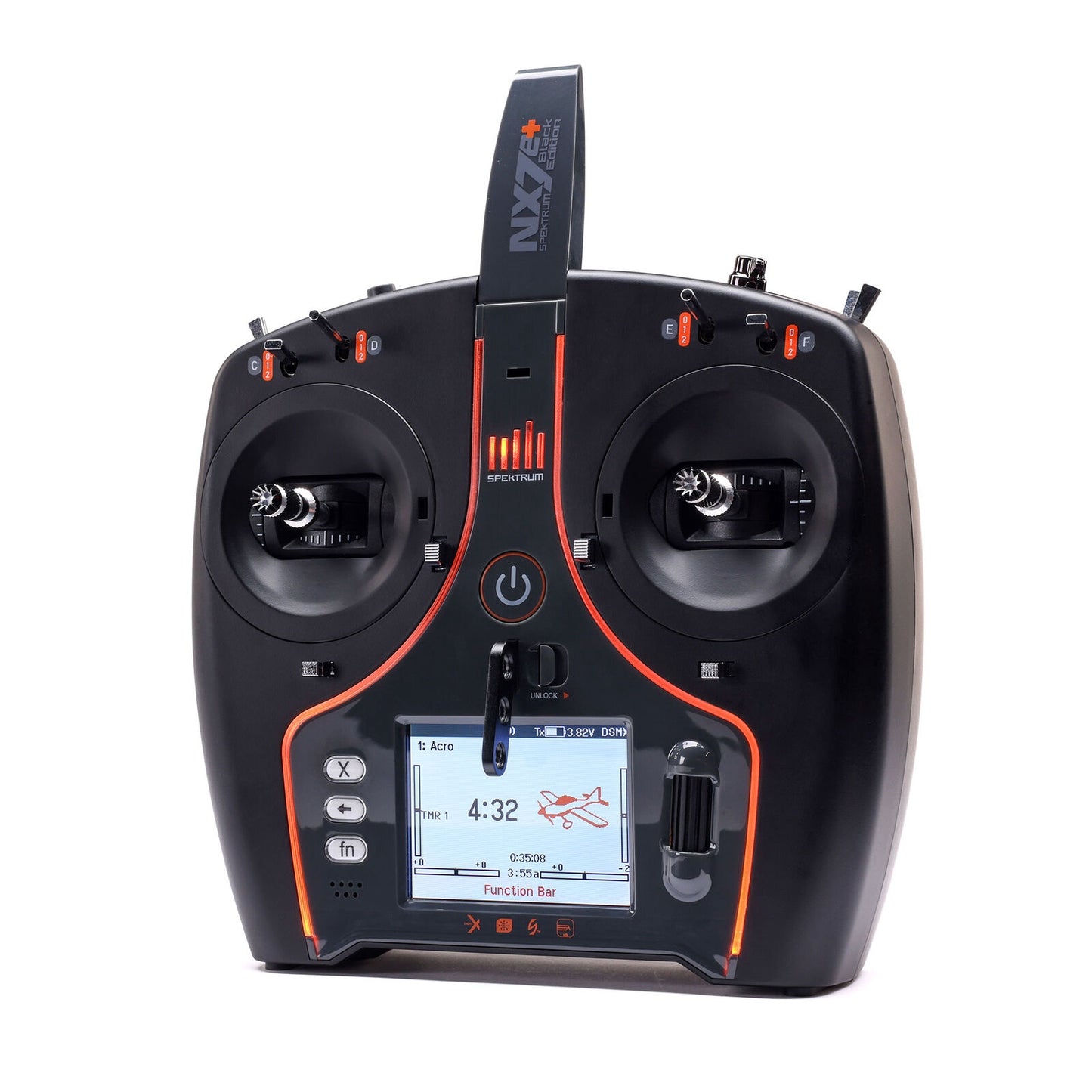 Spektrum Nx7e+ 14-channel Dsmx Transmitter Only, Black Edition SPMR7120
