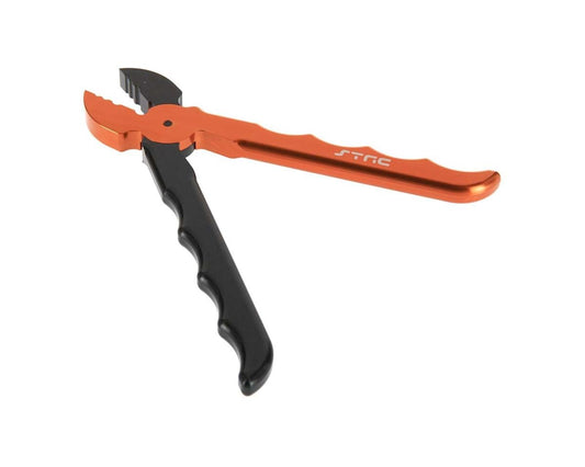 ST Racing Concepts Long Shock Shaft Pliers (Black/orange) SPTST22353BKO