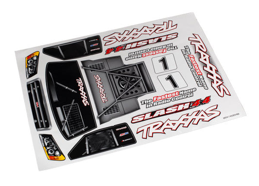 Traxxas Slash 4x4 Decal Sheet TRA6813R