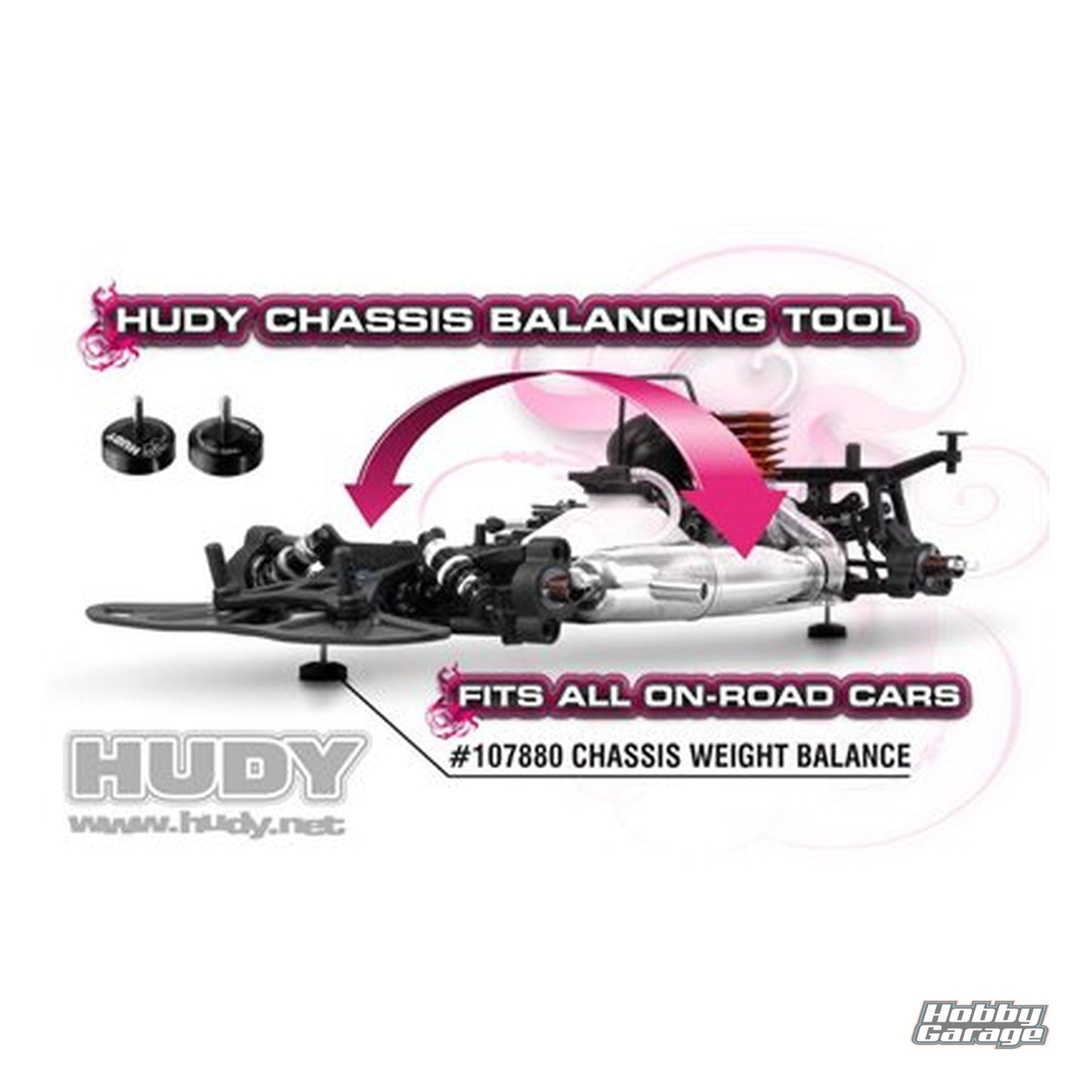 HUDY Chassis Balancing Simple Tool (2 Pcs.) HUD107880