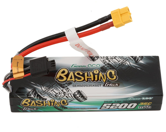 Gens Ace G-tech 5200mah 7.4v 2S1P 35C, Lipo, XT60 Plug GEA522S35X6GT
