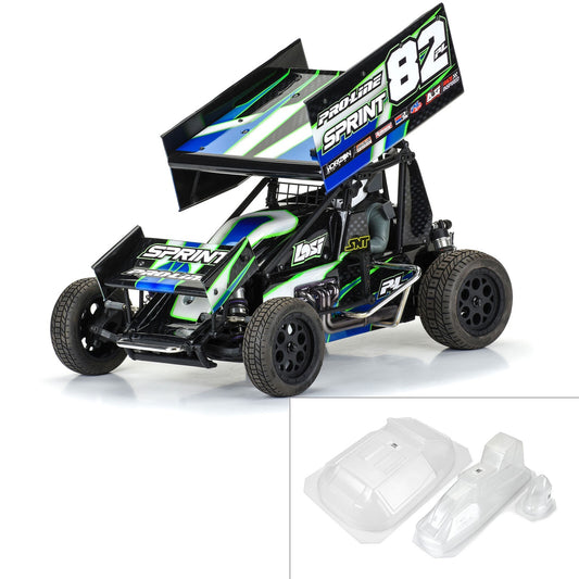 Pro-Line 1/10 Sprint Car Light Weight Clear Body Panel Kit: Losi Sprint Car PRO367400