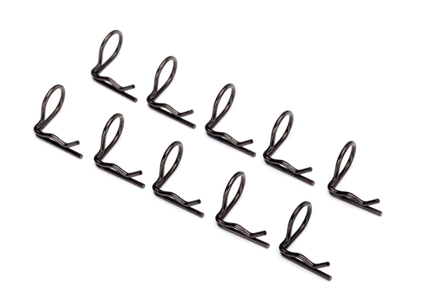 Traxxas Black 90-degree Body Clips (10) TRA3935A