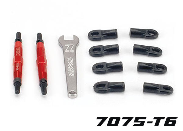 Traxxas Tubes 74mm Red Aluminum Toe Links (2) TRA5938R