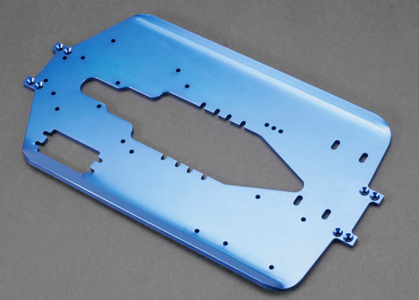 Traxxas 4mm Blue Aluminum Extended T-maxx Chassis TRA5122X