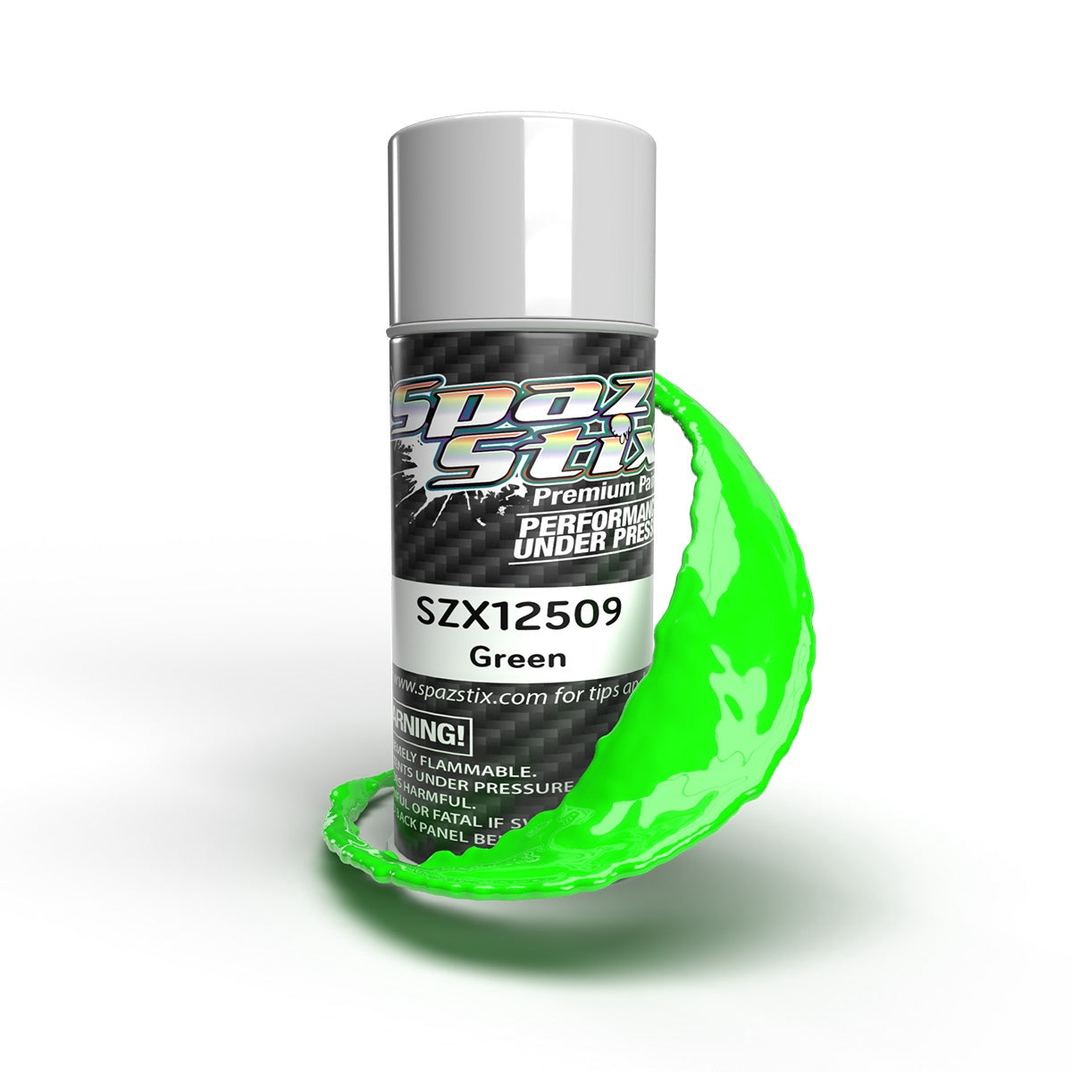 Spaz Stix Solid Green Aerosol Paint 3.5oz SZX12509