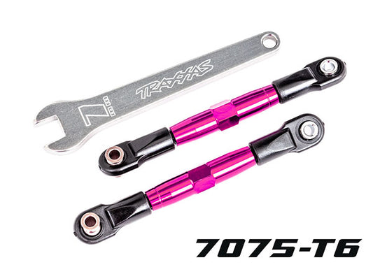 Traxxas Tubes 67mm Pink Aluminum Front Camber Links (2) TRA2444P
