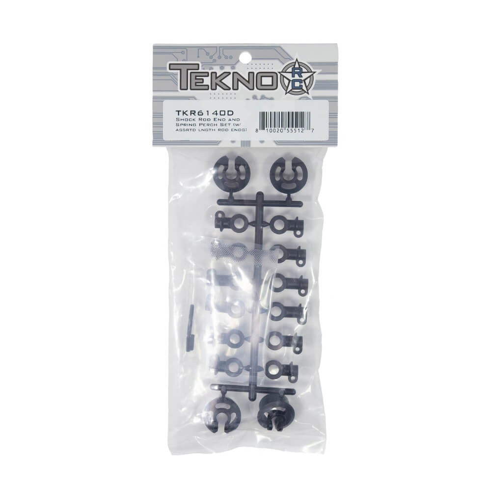 Tekno RC Shock Rod End and Spring Perch Set TKR6140D