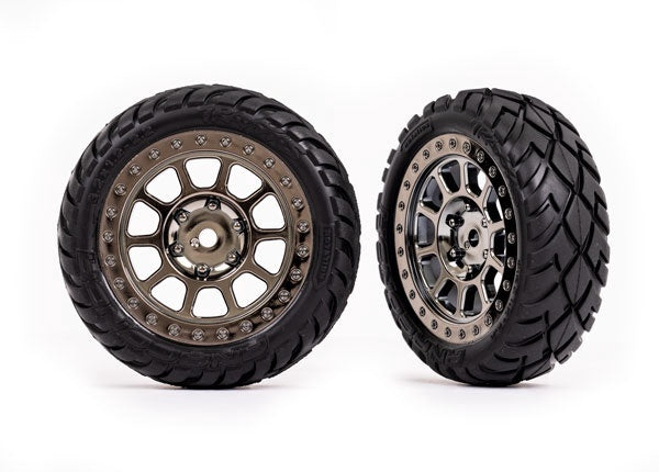 Traxxas Multi-spoke 2.2" Wheels w/ Anaconda Tires (2) TRA2479T