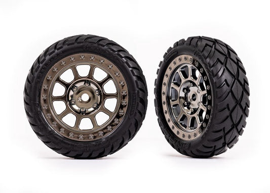 Traxxas Multi-spoke 2.2" Wheels w/ Anaconda Tires (2) TRA2479T