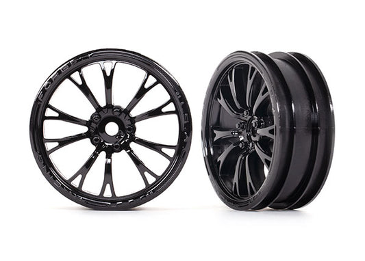 Traxxas Gloss Black Weld Front Wheels (2) TRA9472