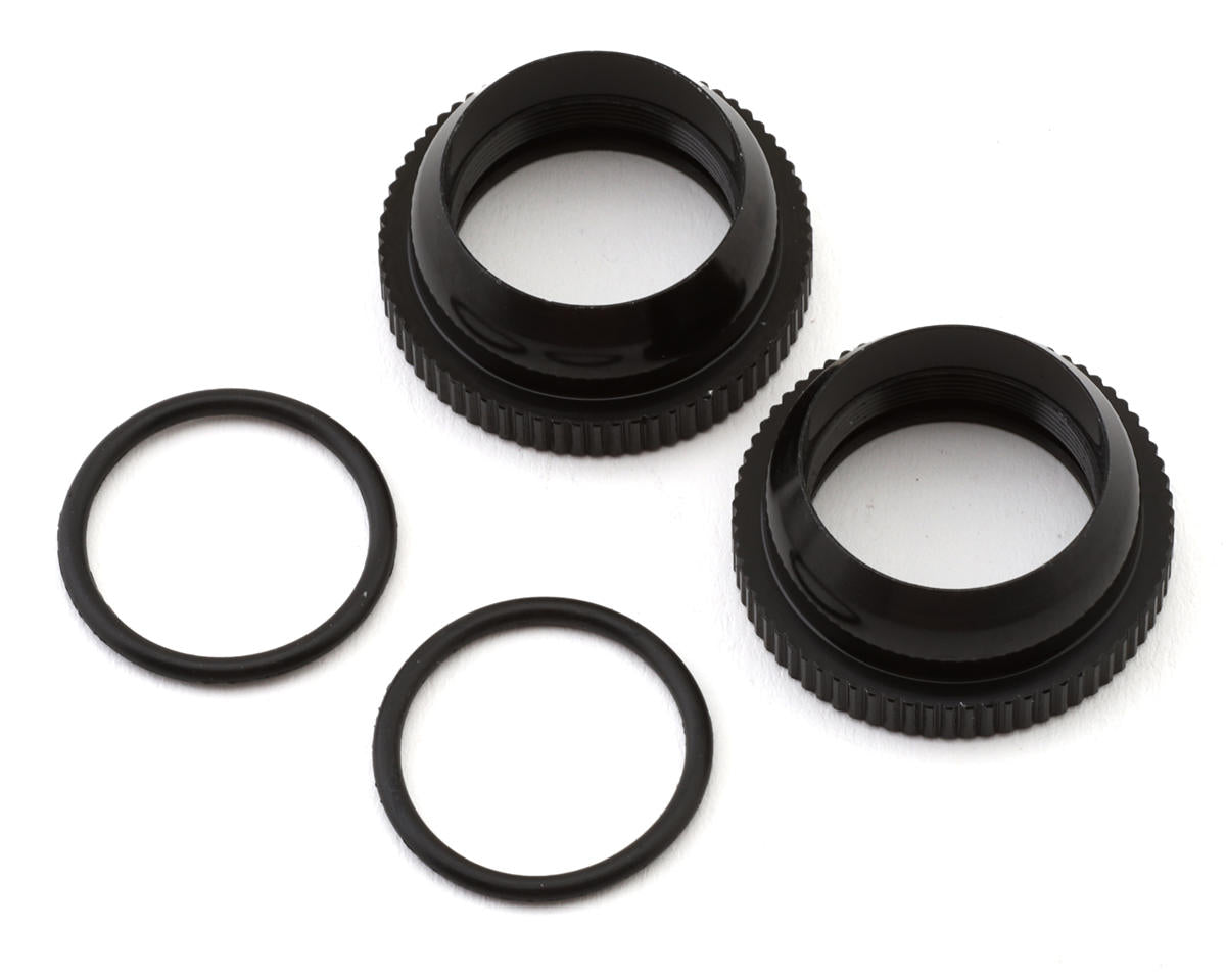 Tekno RC Shock Adjustment Collars (aluminum, for 13mm body, 16mm spring, 2pcs) TKR6754