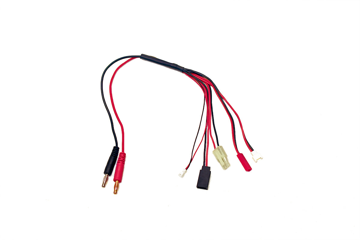 Racers Edge 5-function Mini/micro Charge Adapter to M 4mm Bullets-300mm RCE1625