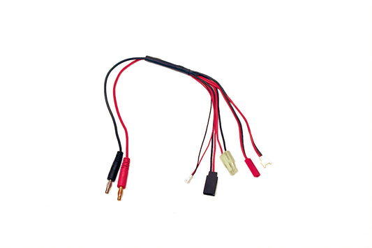 Racers Edge 5-function Mini/micro Charge Adapter to M 4mm Bullets-300mm RCE1625