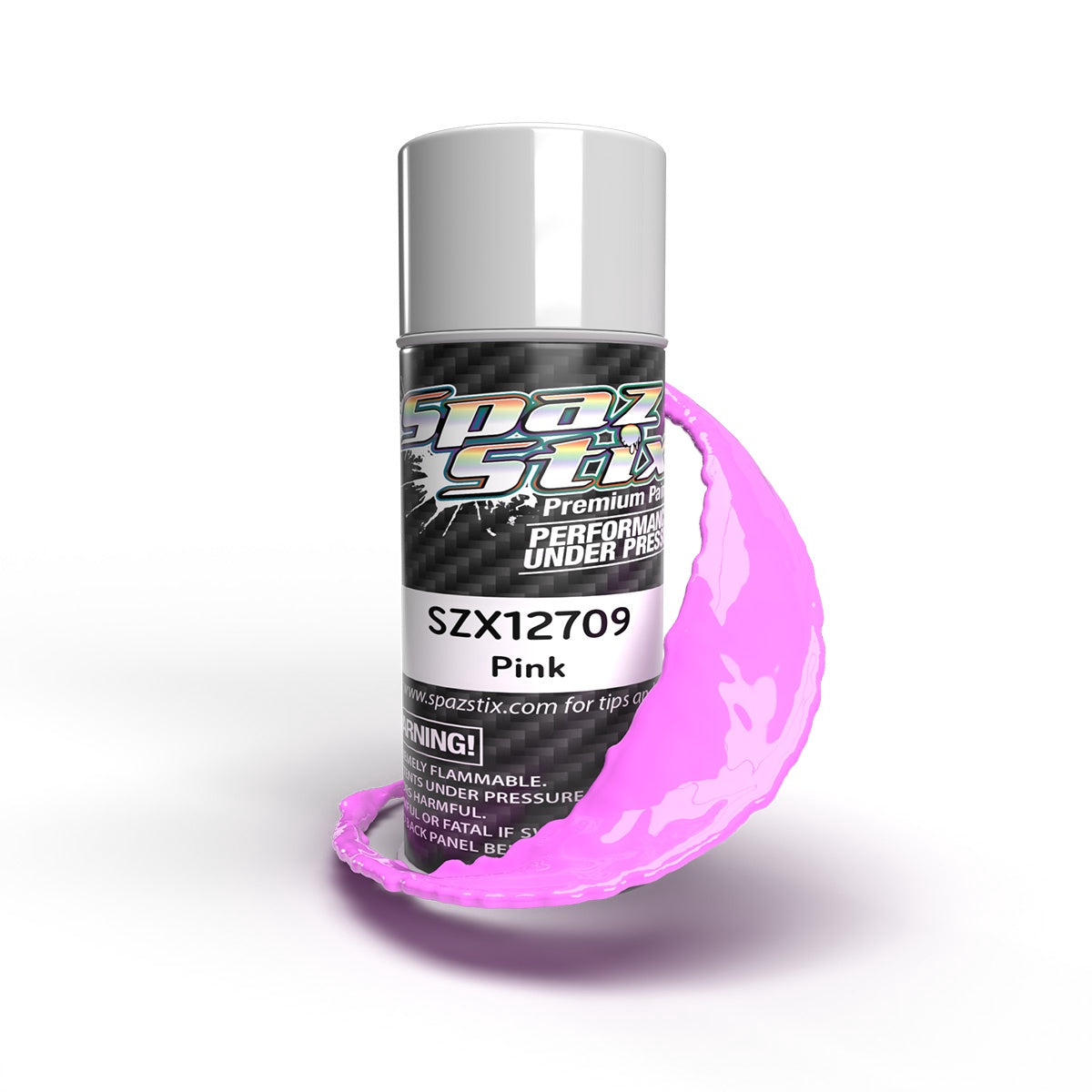 Spaz Stix Solid Pink Aerosol Paint 3.5oz SZX12709