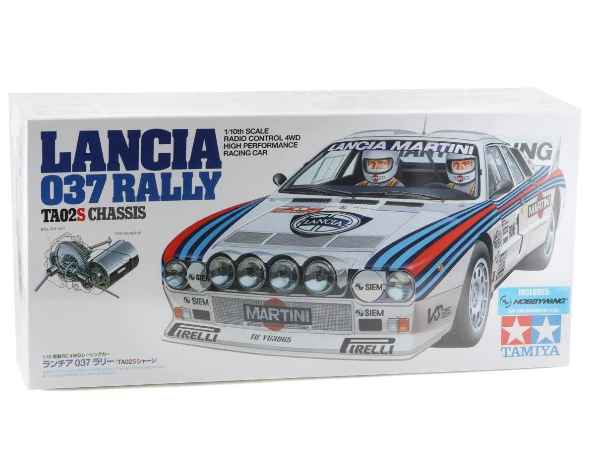 Tamiya Lancia 037 1/10 4WD Electric Rally Car Kit (TA-02S) TAM58654