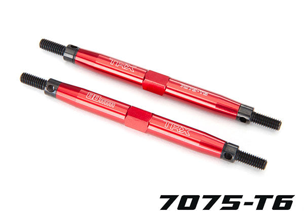 Traxxas Tubes 88mm Red Aluminum Toe Links (2) TRA5939R