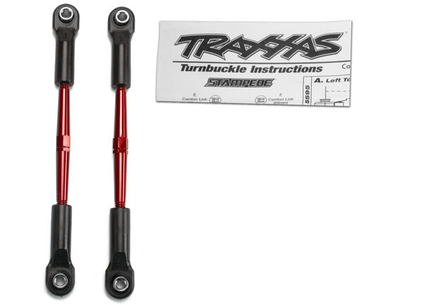 Traxxas 61mm Red Aluminum Toe Links (2) TRA2336X