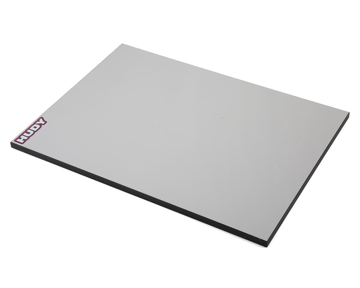 Hudy 1/10 & 1/12 On-road Flat Set-up Board (Lightweight) (Grey) (292x425mm) HUD108301