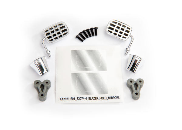Traxxas Folding Chrome Side Mirrors w/ Hardware (L&R) TRA8133X