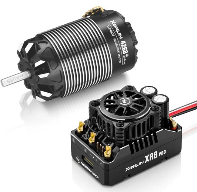 Hobbywing Xerun XR8 Pro G3 ESC + 4268SD G3 Motor 2200kv Combo 2200k... HWI38020433