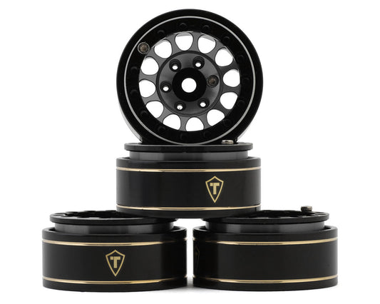 Treal Hobby Type I 1.0" Classic 12-spoke Beadlock Wheels (Grey) (4) TLHTSCX24-247