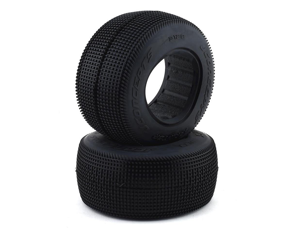 JConcepts Sprinter Short Course Dirt Oval Tires (2) (Blue) JCO3128-01