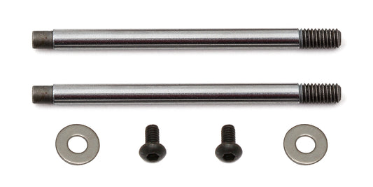 Team Associated 3x23mm V2 Chrome Screw Mount Front Shock Shaft (2) ASC91618