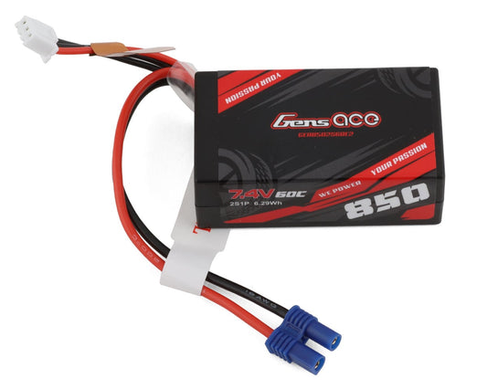 Gens Ace 2S Lipo Battery 60C (7.4v/850mah) GEA8502S60E2