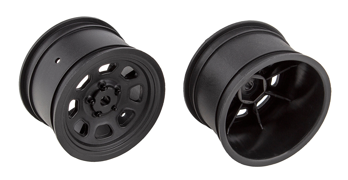 Team Associated SR10 Rear Wheels (Black) (2) ASC71097
