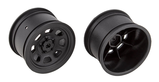 Team Associated SR10 Rear Wheels (Black) (2) ASC71097