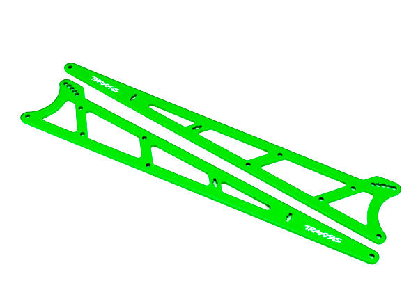 Traxxas Green Aluminum Wheelie Bar Side Plates (2) TRA9462G