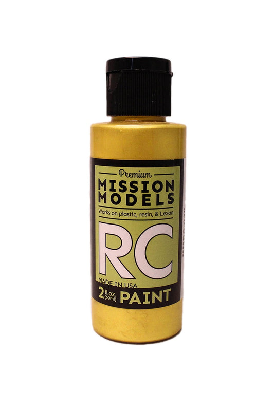 Mission Models Water-based RC Paint, 2oz Bottle, Pearl Gold MIOMMRC-020