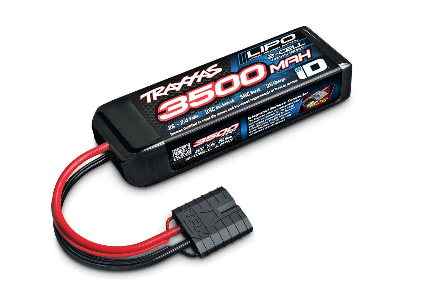 Traxxas 3500mAh 7.4 Volt 2-cell Lipo Battery TRA2825X