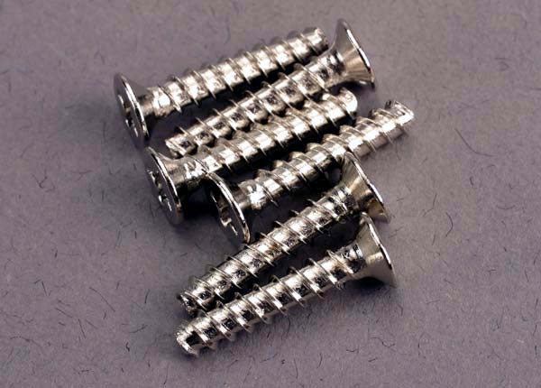 Traxxas Countersunk Self-tapping Screws 3x15mm (6) TRA2649