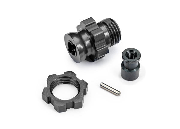 Traxxas 17mm Gray Aluminum Splined Wheel Hub & Nut TRA9087-GRAY