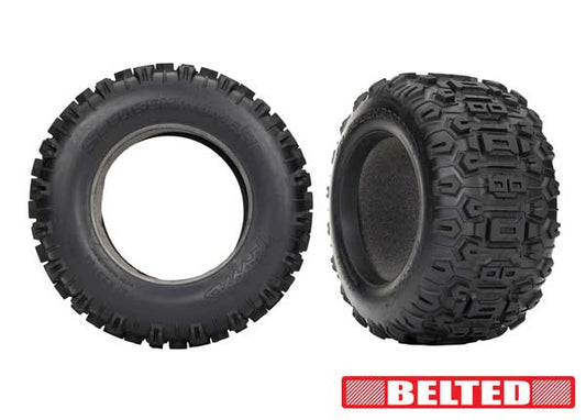 Traxxas 3.8" Belted Sledgehammer Tires w/ Inserts (2) TRA9571