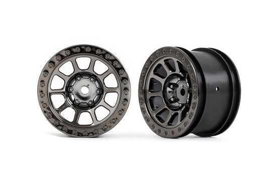 Traxxas Multi-spoke 2..2 Black Chrome Wheels (2) TRA2480A