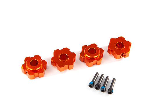 Traxxas 17mm Orange Aluminum Hex Wheel Hubs (2) TRA8956T