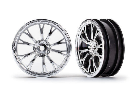 Traxxas Weld Chrome Front Wheels (2) TRA9472R