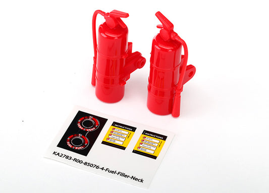 Traxxas Udr Replica Red Fire Extinguishers w/ Decals (2) TRA8422