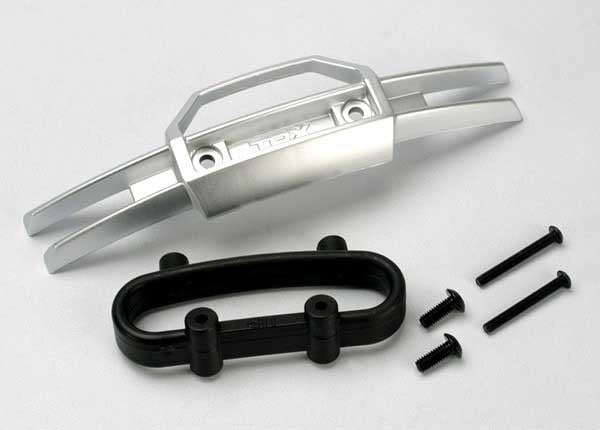 Traxxas Satin Chrome Front Bumper w/ Mount & Screws TRA5335