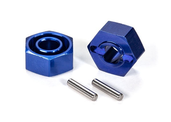 Traxxas Blue Aluminum 12mm Hex Hubs (2) TRA1654X