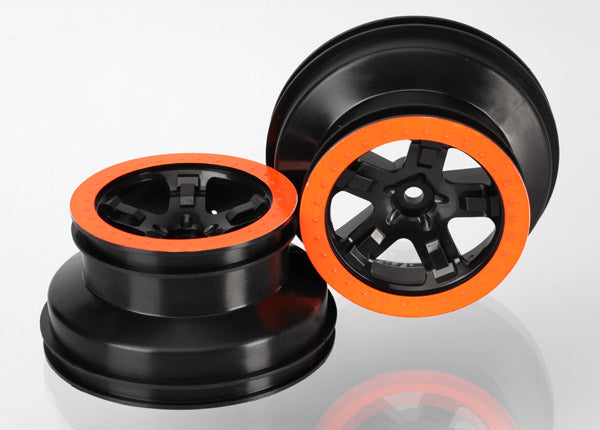 Traxxas SCT Black & Orange Wheels (2) TRA5870X