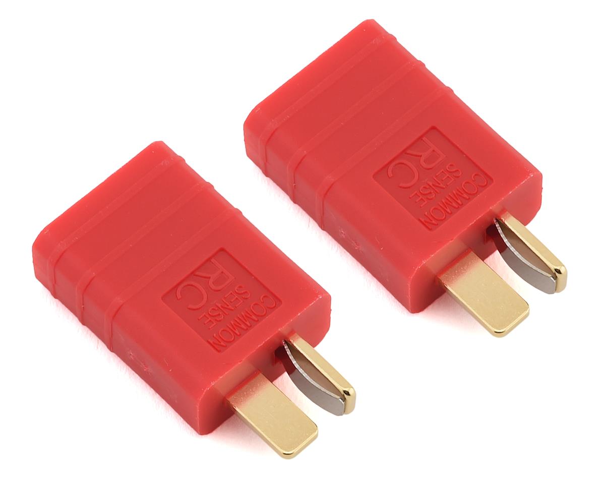 Common Sense RC One Piece Adapter Plug (T-style Male to Traxxas Female) CSDTFDM-2PK
