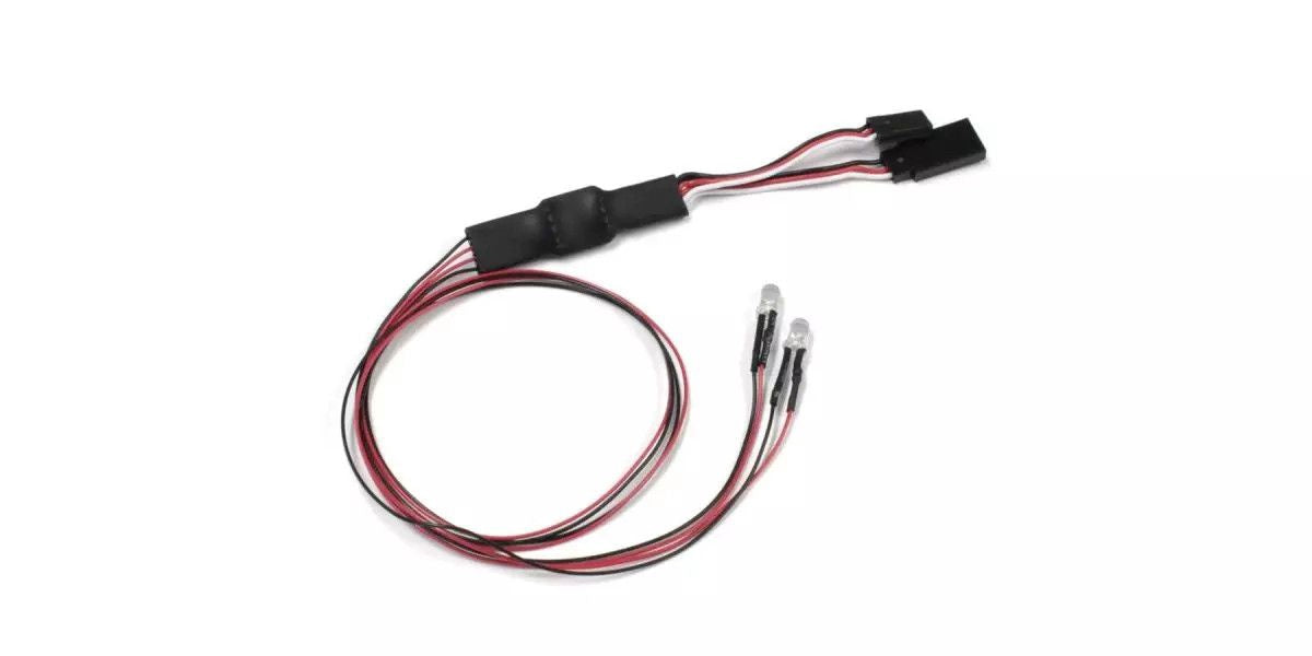 Kyosho LED Light Unit (5mm/2 Bulbs/l=400/clear) 97054-2C KYO97054-2C